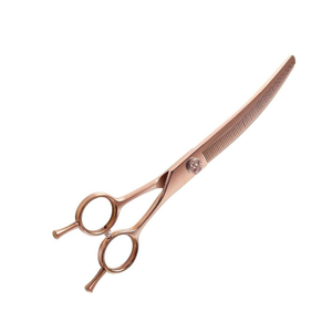 Professional Stainless Steel <b>Dog</b> & Cat Grooming <b>Scissors</b> Curved Thinning <b>Scissor</b> - Product Image 2