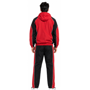 Custom Sports Nylon Tracksuit for <b>Men</b> Lightweight <b>Jacket</b> and Pants Windproof Activewear OEM ODM Bulk Production Nylon Tracksuit - Product Image 2