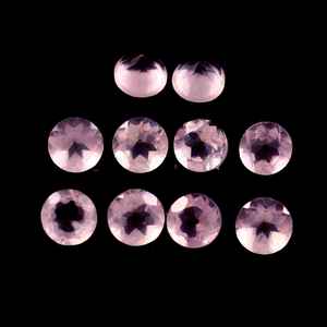 Lote al por mayor de piedras preciosas sueltas de cuarzo rosa natural facetadas y calibradas de 6x6 mm, calidad AAA++, certificadas por terceros, para la fabricación de joyas. - Product Image 1