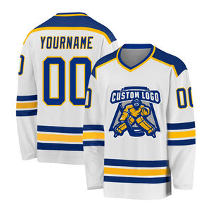 Jersey de hockey sobre hielo de diseño personalizado, elegante, sublimado, con identidad del equipo, para clubes, entrenamiento, partidos. - Product Image 1