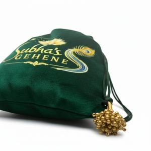 กระเป๋าผ้ากำมะหยี่แบบ Potli - แฟชั่นปรับแต่งสีและโลโก้ได้ คุณภาพสูง - Product Image 4