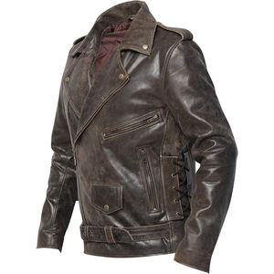 Chaqueta de Cuero Genuino para Hombre, Venta al Por Mayor, Impermeable, Transpirable, Estilo Urbano, Talla Grande, OEM - Product Image 3