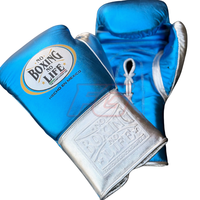 No Business No Life MMA Boks Eldivenleri Hakiki Deri Profesyonel Antrenman Sparring Ekipmanları Esnek Nem Emici Hızlı Kuruyan