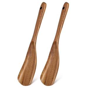 Spatule de cuisine en bois d'acacia écologique, cuillères en bois de teck, ensemble d'ustensiles de cuisine, cuillères résistantes à la chaleur, durables, Vietnam - Product Image 1