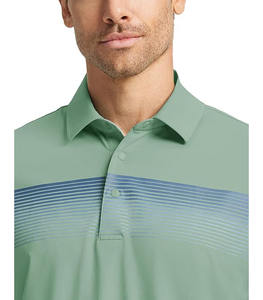 Prix d'usine – Chemises pour hommes en tricot Spandex/Coton, couleur unie, avec logo personnalisé imprimé numériquement, respirantes, à manches courtes, style gothique - Product Image 3