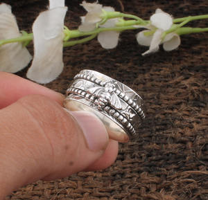 Bague Abeille en Argent Sterling 925 Authentique avec Turquoise, Bijou Classique pour Femme, Inspiré de la Nature, Motif Animalier - Product Image 1