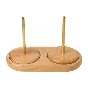 Eco-Friendly Wooden Yarn Holder Stand Round Shape Fashion Style 11.5cm Length 3mm Thickness Durable <b>Sewing</b> Accessory - Product Image 4