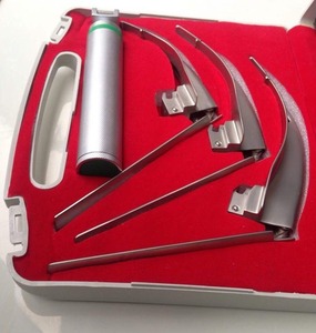 Nuevo Set de Laringoscopio LED de Fibra Óptica con Hoja #   Laringoscopios Quirúrgicos Tegra de Acero Inoxidable Alemán con Mango Mediano 2, 3 y 4 CE - Product Image 3