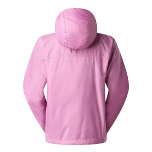 Veste matelassée unisexe rose à capuche style safari, coupe-vent, fermeture éclair, décontractée, 100 % polyester, pour l'hiver - Product Image 2