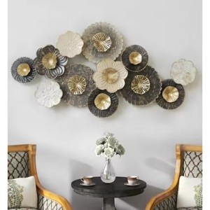 Conjunto de Esculturas de Pared Eclécticas, Patrón Geométrico Abstracto, Decoración Circular para el Hogar, Arte para Sala de Estar, Paquete de Varias Piezas - Product Image 5