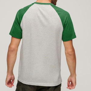 Camiseta Raglán BE DOT GARMENTS ENTERPRISES para Hombre, Personalizable, Frente Liso, Dos Colores, Tallas Grandes, Transpirable, de Algodón y Fibra de Bambú, 220g, Corte Regular - Product Image 6
