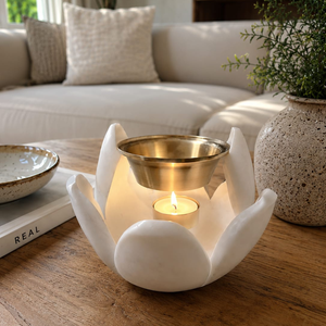 Diffuseur d'arômes de qualité supérieure en gros, lampe parfumée artisanale, huiles essentielles écologiques, marbre, laiton, encens à ressort - Product Image 4