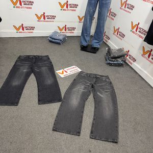 Pantalones Cargo Vaqueros Anchos de Estilo Urbano Vintage para Hombre Theshow, Holgados, Oversize, OEM ODM, Fabricante, Hip Hop, Lavados - Product Image 5