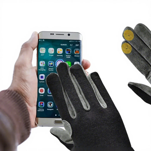 Gants de course en cuir unisexes à doigts entiers avec grip antidérapant et fermeture à cordon pour activités de plein air, résistants à l'usure en hiver - Product Image 6
