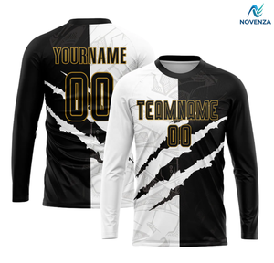 ชุดฟุตบอลแขนยาวลายกราฟฟิตีแบบกำหนดเอง เสื้อเจอร์ซีย์สีตามสั่ง - Product Image 6