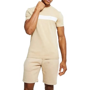 Novedades 2025, conjuntos de dos piezas a la moda, conjuntos de pantalones cortos en blanco para hombre, conjuntos de pantalones cortos de verano para hombre a la venta - Product Image 1