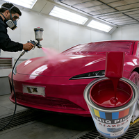 Peinture automobile 2K Rouge Rose en gros, haute couvrance, qualité stable, revêtement professionnel pour carrosserie, spray pour réparation automobile