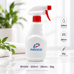 300ml Trigger <b>Spray</b> <b>Bottle</b> 28mm Custom Packaging Red White Sprayer OEM ODM <b>Plastic</b> <b>Bottle</b> Packaging Manufacturer Factory Vietnam - Product Image 5