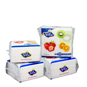 Serviettes en papier SiComfortable en pâte de bois vierge, simple épaisseur, en sac, pour mariage et restaurant, vente en gros - Product Image 2
