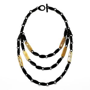 Collar Unisex de Cuerno de Búfalo Ecológico, Joyería de Estilo Clásico con Cadena de Eslabones, Ideal para Aniversarios, Buen Precio, Gran Venta - Product Image 1