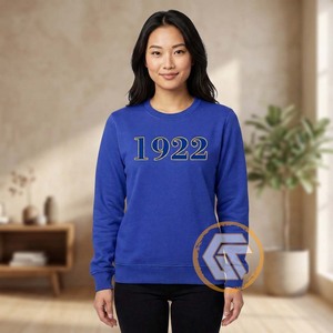 Sweat-shirt pour femme personnalisé en coton molletonné brodé Sigma Gamma Rho, uni, décontracté, de haute qualité, pour sororité - Product Image 4