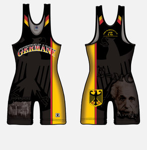 He She Wears Singlet de compression unisexe en polyester, sans manches, ajusté, avec impression de lettres par sublimation Joker, pour la lutte et le fitness - Product Image 3