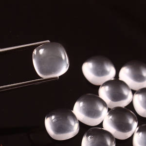 Cabochon carré en quartz rose naturel 9x9MM à dos plat, pour la fabrication de bijoux, lot en gros, qualité AAA, fait main en Inde - Product Image 2