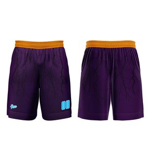 Uniforme de Baloncesto Personalizado en Colores Amarillo y Morado, Estilo Elegante para Juego y Práctica, Kit de Uniforme de Baloncesto Resistente - Product Image 3