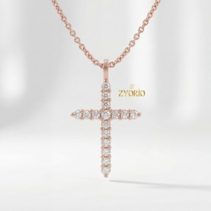 Classic Luxury Rose Gold Diamond Forever Symbol Pendant Necklace Women's Bridal Engagement Wedding Party Gift Anniversary - Product Image 5
