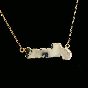 Pendentif personnalisé en argent 925 bicolore avec lettre cursive en moissanite VVS, bijoux de luxe hip hop rock pour hommes - Product Image 3