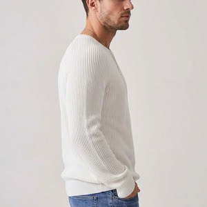 Pull en laine 100% pour homme, personnalisé, uni, hiver, respirant, vente en gros, marque privée, OEM, ODM, fournisseur d'usine, mode américaine - Product Image 3
