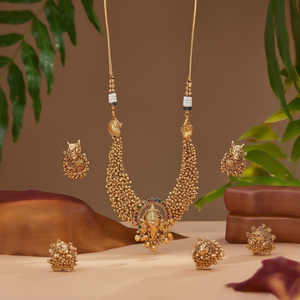 Ganesh Gold Fashion Jewelry Necklace Set - Product Image 3