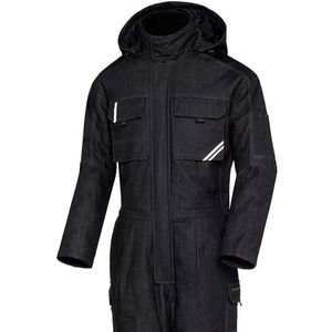 [ความปลอดภัย tbuc] ชุดคลุมสำหรับงานก่อสร้าง TBS-781ผู้ชายทุกเพศ, ชุดกันไฟกันไฟฟ้าสถิตสีดำสะท้อนแสงป้องกันไฟฟ้าสถิตย์ - Product Image 1