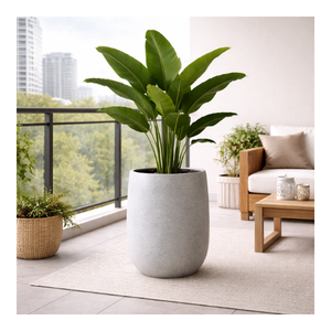 All-Season Indoor/Outdoor Latest Design Eco-Friendly Lightweight Factory Price Garden Decor <b>Best</b> Seller Fiberglass Planter Pot - Product Image 1