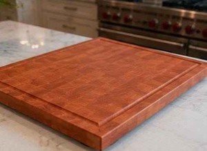 Tabla de cortar de madera para cocina con mango para frutas, verduras y carne, color marrón. - Product Image 2
