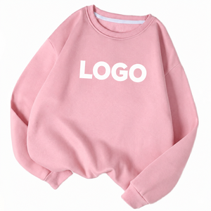 Sudadera Oversize Rosa Claro Personalizada para Mujer con Hombros Caídos, Cuello Redondo, Estilo Relajado Casual, Venta al por Mayor, Marca USA UK Europa UE - Product Image 1