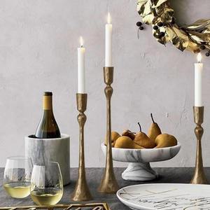 Luxury Decorative Brass Candle Holder Sticks with Vintage Metal Candlestick for Home Office Restaurant Hotel & Party Decoration - Product Image 4