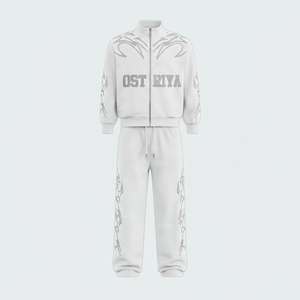 Conjunto Deportivo de Moda Premium a Prueba de Viento para Unisex, Logotipo Personalizado, Alta Calidad, Nueva Llegada, Ropa de Invierno con Estampado de Letras - Product Image 1