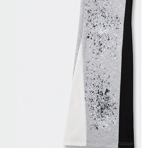 Pantalon de survêtement pour homme personnalisé pour impression en relief, coupe évasée à jambe large, en molleton délavé soleil, uni, coupe ample, devant plat, vente en gros - Product Image 5