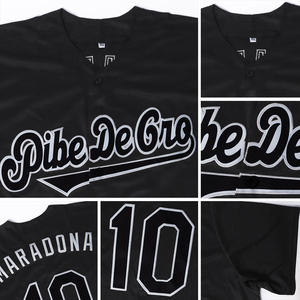 Dernier modèle de maillot de baseball de haute qualité avec logo personnalisé, design authentique à rayures noires et blanches, tissu léger, respirant et à séchage rapide - Product Image 6