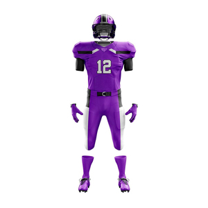 Ensemble d'uniformes de football américain à prix d'usine, grandes tailles, maillots et pantalons sublimés respirants et anti-humidité, vente en gros - Product Image 5