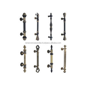 มือจับประตูทองเหลืองสำหรับประตูบ้านหรือโรงแรมดีไซน์หลากหลาย - Product Image 1