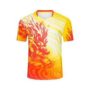 เสื้อกีฬาแบดมินตันโพลีเอสเตอร์ขายส่งสำหรับทุกเพศ มีสินค้าในสต็อก รับสั่งตัดตามขนาด เสื้อเทนนิสและพิคเคิลบอลสำหรับผู้ชายและผู้หญิง - Product Image 1