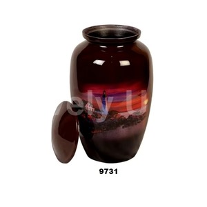 Urna Funeraria Otoñal para Cenizas de Adulto, Tamaño Mediano, Recuerdo Conmemorativo, Contenedor Decorativo con Diseño de Hojas de Otoño - Product Image 5