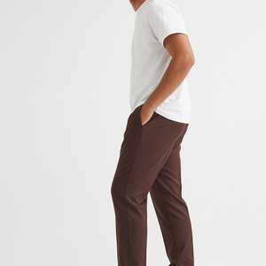 Pantalones Deportivos Casuales Ajustados para Hombre, Nueva Moda, 100% Algodón, Secado Rápido, Cierre con Cordón, Bolsillos Laterales - Product Image 2