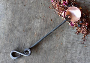 Rusty Hand forged Long Handle Tea <b>Coffee</b> <b>spoons</b> in Different Handle Design - Product Image 2