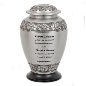 Urna Funeraria de Metal Rosa con Diseño de Rosa Dorada, Forma Redonda, Florero Conmemorativo, Urna Decorativa para Mesa, para Cenizas de Adultos - Product Image 6