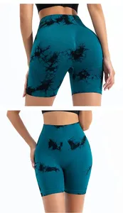 Women's High Waist Seamless Breathable Mesh <b>Short</b> Quick Dry Stretchy <b>Leggings</b> for Yoga Gym Workout - Product Image 3