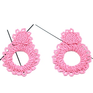 Wholesale Fashion Boho Style Handmade Beaded Earrings <b>Colorful</b> Flower Seed <b>Bead</b> Earrings for Women by MD HANDICRAFTS - Product Image 4