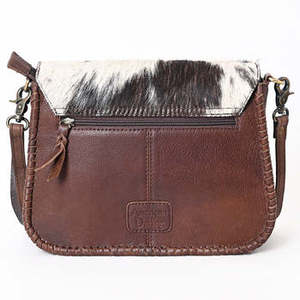 Sac bandoulière léger en cuir véritable 100% fait main, style vintage, avec motif tournesol sculpté, à rabat, pour femme - Product Image 3